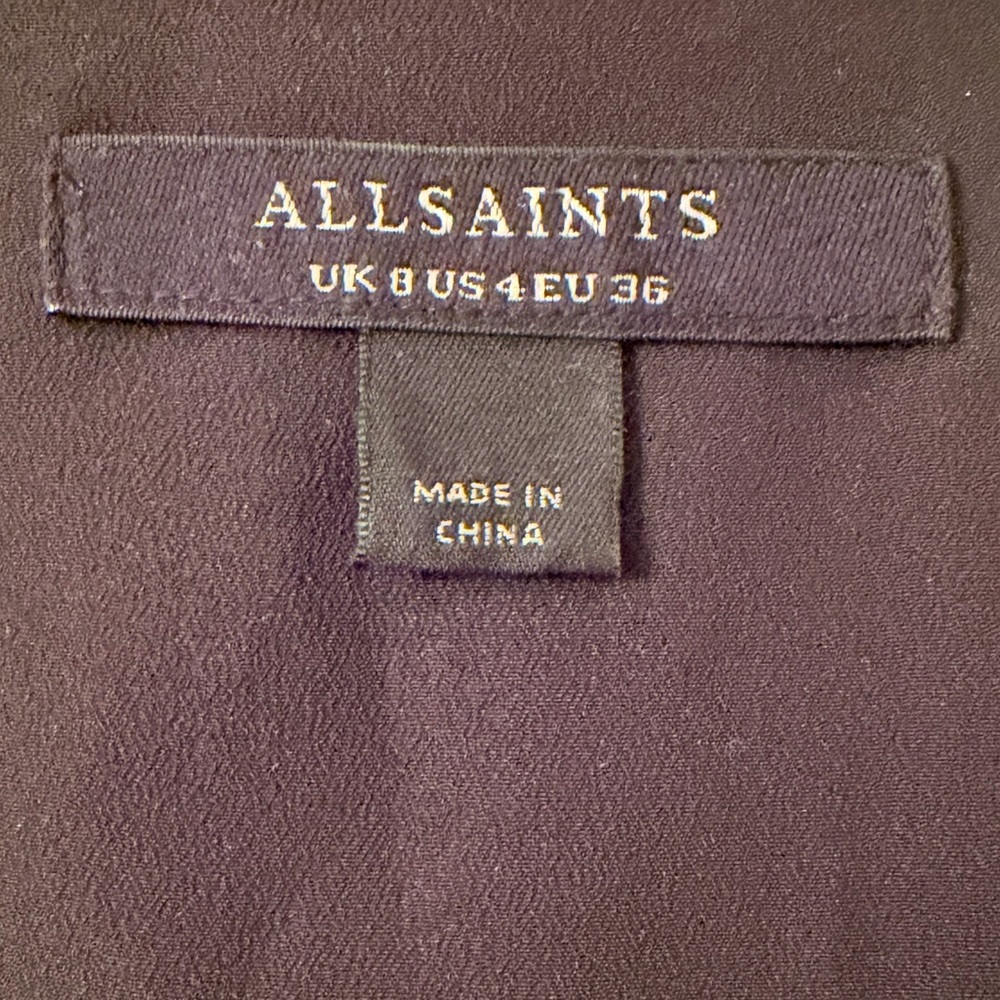 All Saints Black Long Sleeve Dress - Picture 6 of 8